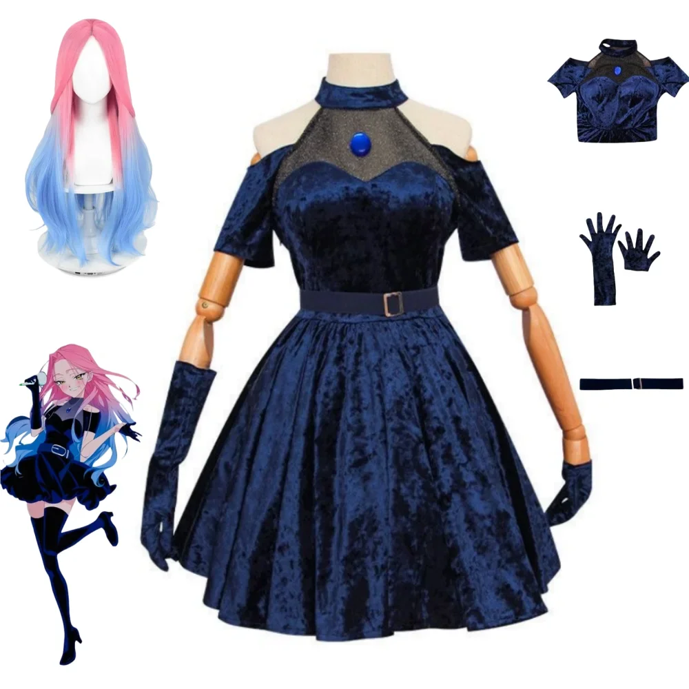 Anime Cosplay Blue Hair - Disfraz de Cosplay Mizi 2026, Disfraz