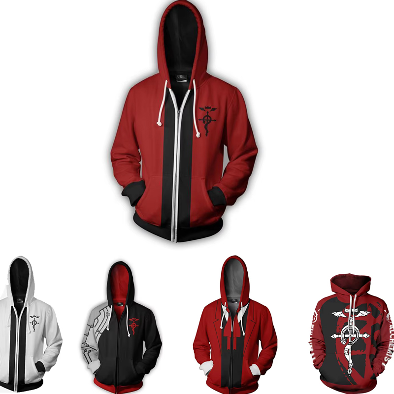 Fullmetal Alchemist Coat - Anime Alchemist Edward Sudadera con capucha