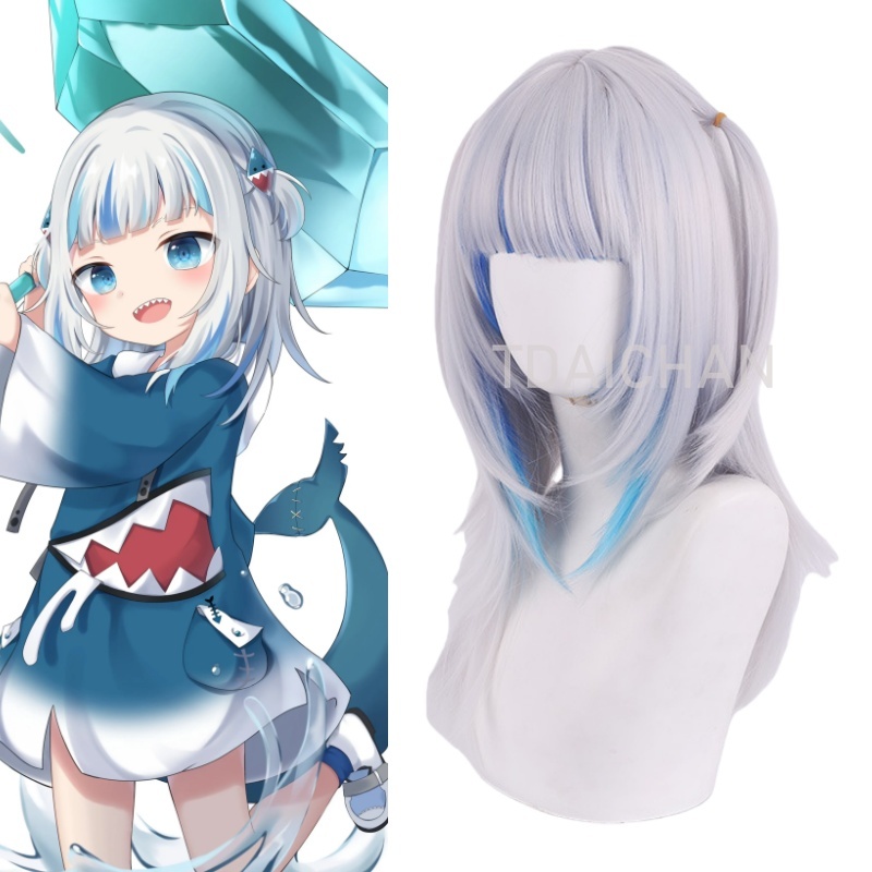 Anime Cosplay Event 2025 - Peluca de Cosplay Gawr Gura 2025,