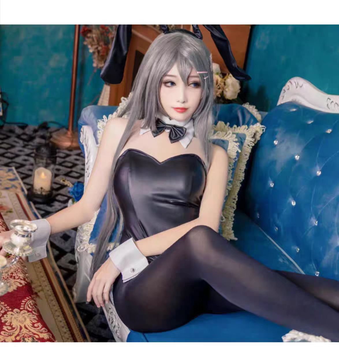Anime Cosplay Bodysuit - Sexy chica conejito Sakurajima Mai Cosplay