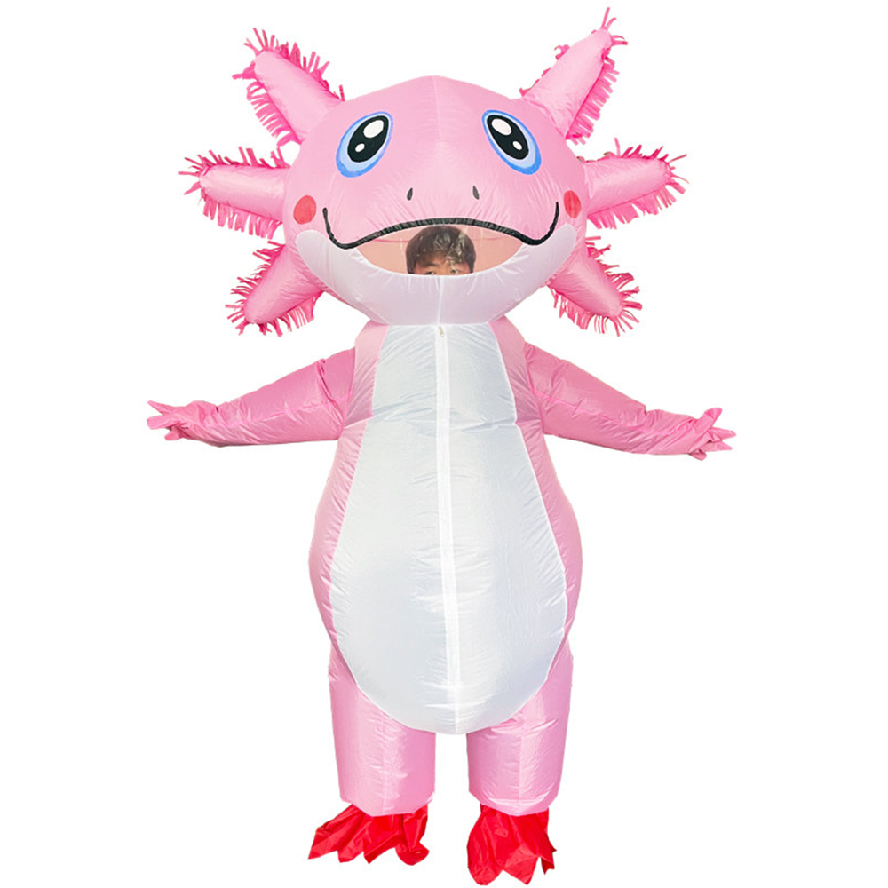 Anime Cosplay Simple - Disfraz inflable de salamandra animal, disfraz