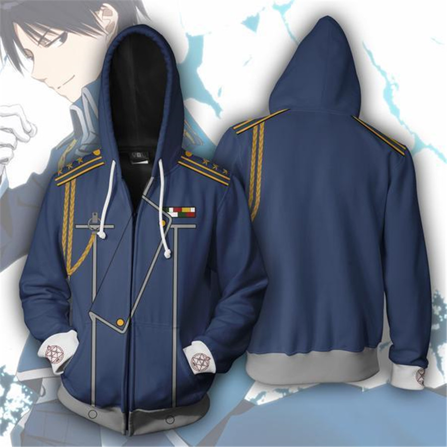 Fullmetal Alchemist Coat - Sudaderas de Anime Cosplay, Conjuntos Deportivos,
