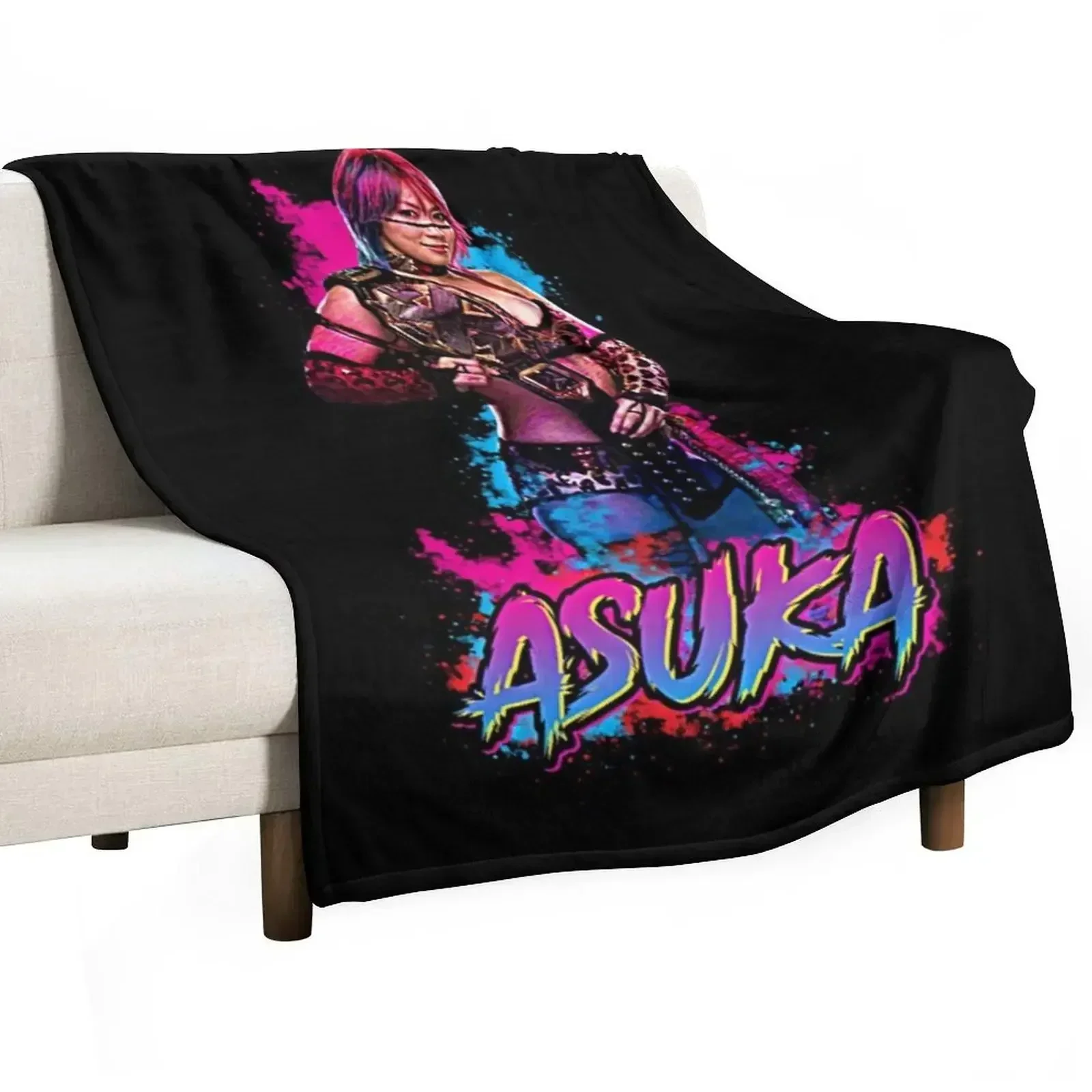 Asian Cosplay Anime - Manta decorativa con diseño de luchadora