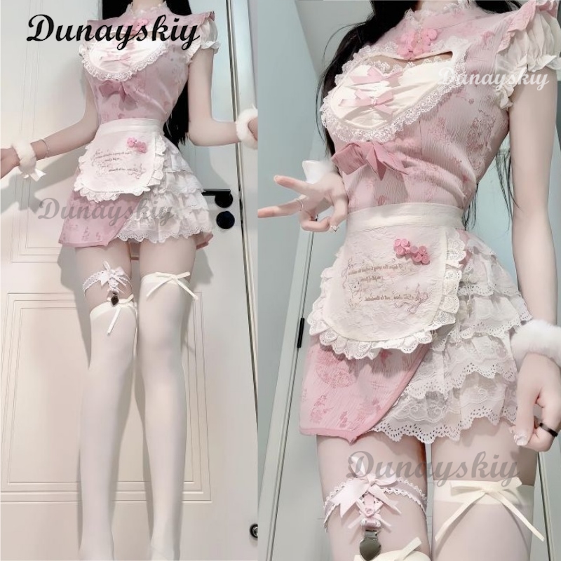 Anime Cosplay Event 2025 - 2025 nuevo vestido de sirvienta Cheongsam