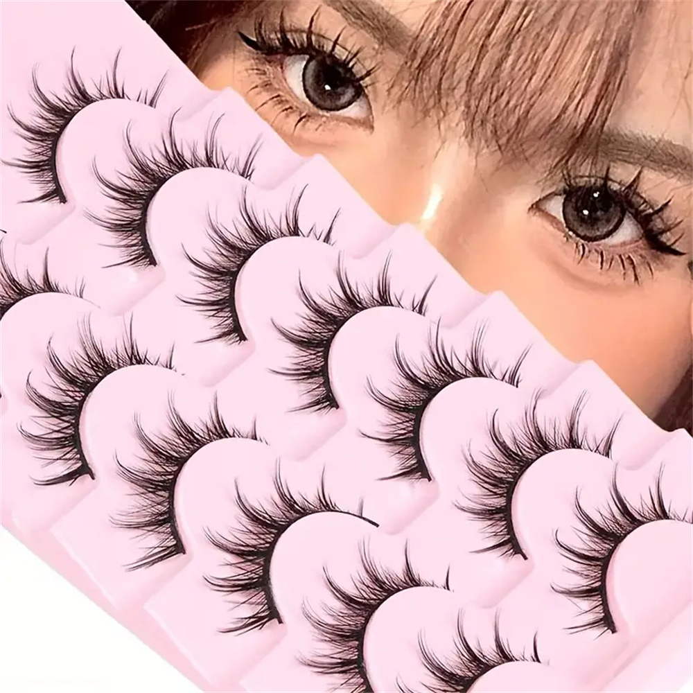 Asian Cosplay Anime - Pestañas Postizas de Aspecto Natural, Estilo