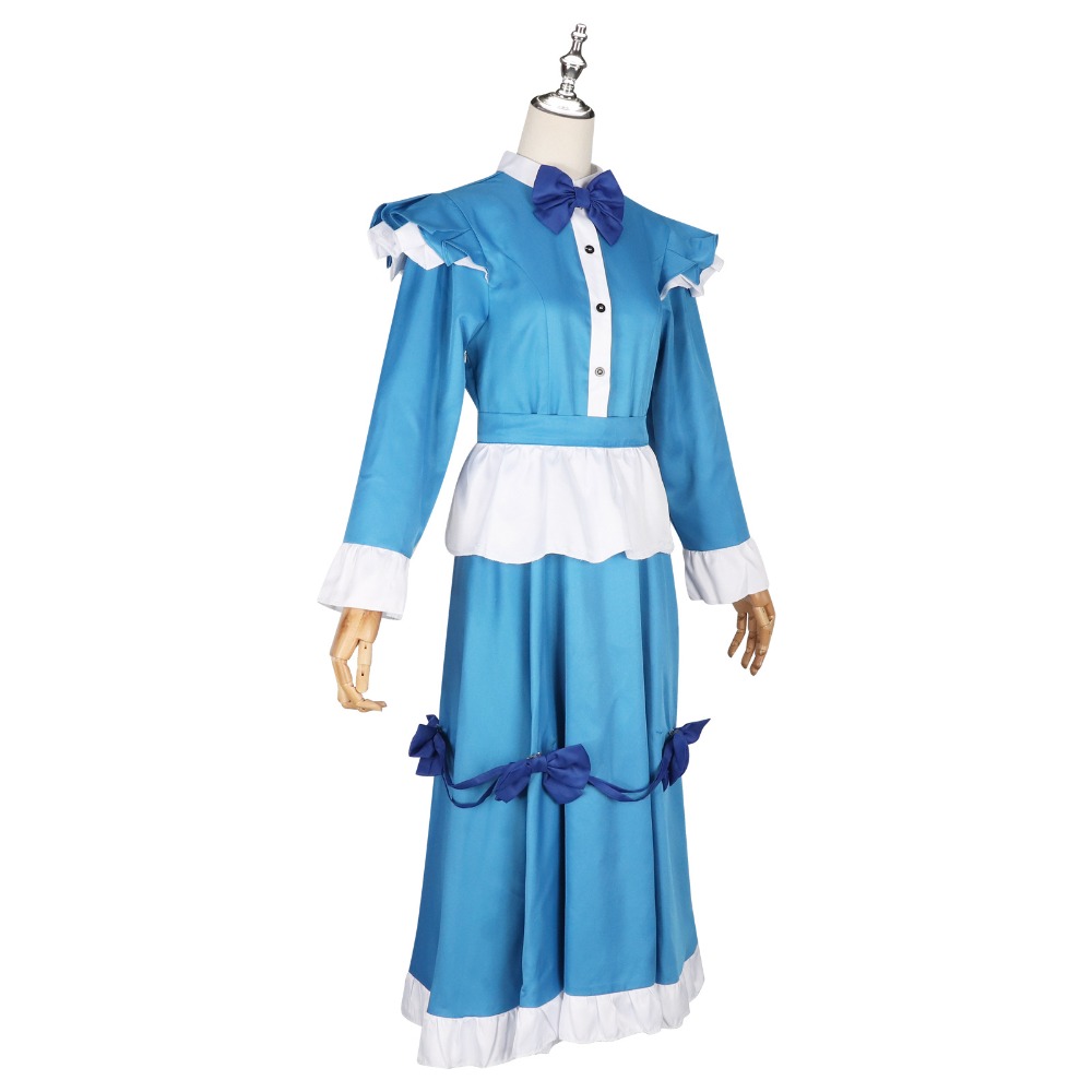 Disfraz de Cosplay de Poppy Re - Anime Cosplay Blue Hair reseña y precio