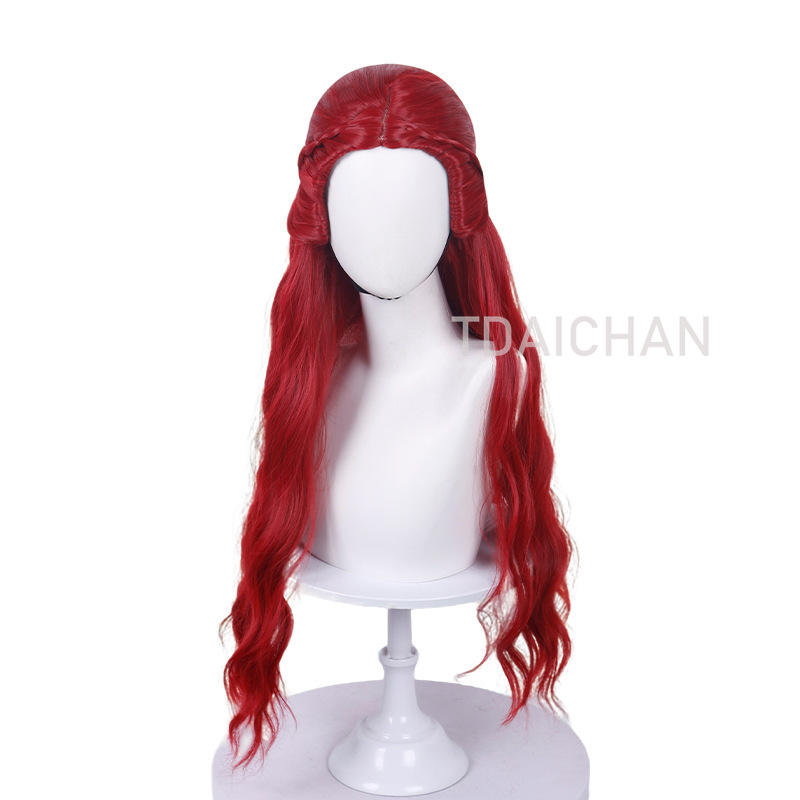 Peluca rizada para cosplay, pe - Anime Cosplay Blue Hair reseña y precio