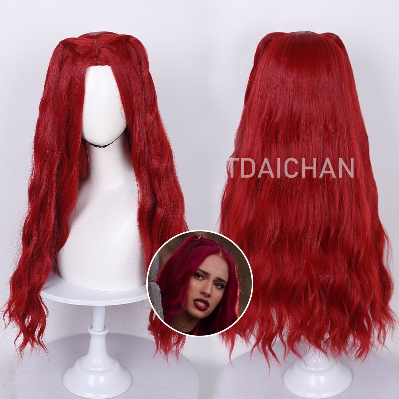 Peluca rizada para cosplay, pe - Anime Cosplay Blue Hair reseña y precio
