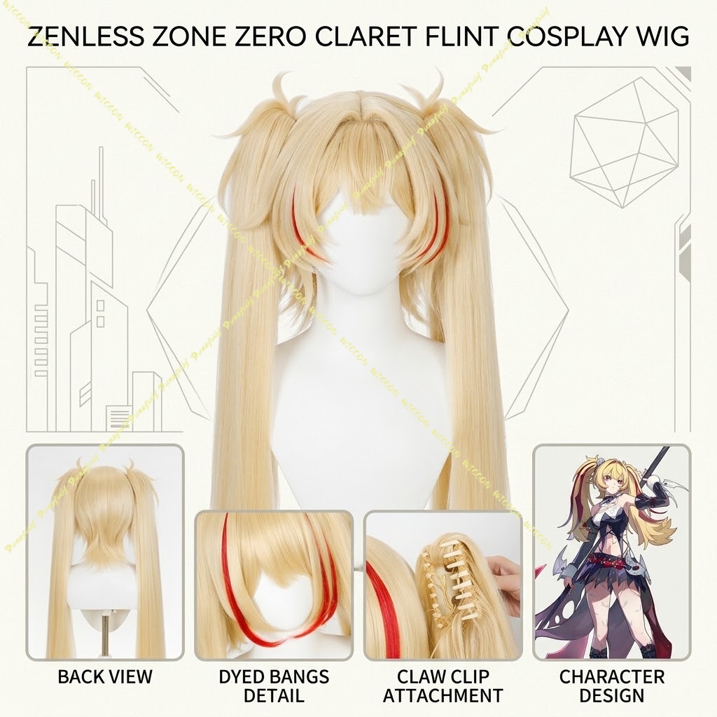 Peluca de Cosplay de GCharacte - Anime Cosplay Photo reseña y precio