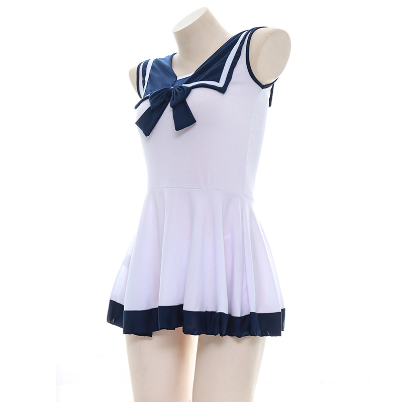 AniLV-uniforme de marinero azu - Anime Cosplay Marin reseña y precio