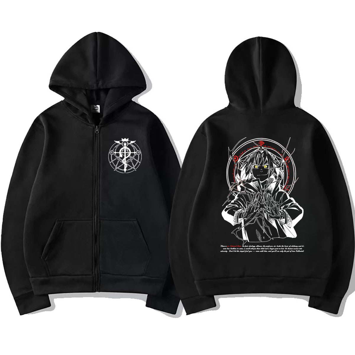 Sudadera con capucha y cremall - Fullmetal Alchemist Coat reseña y precio