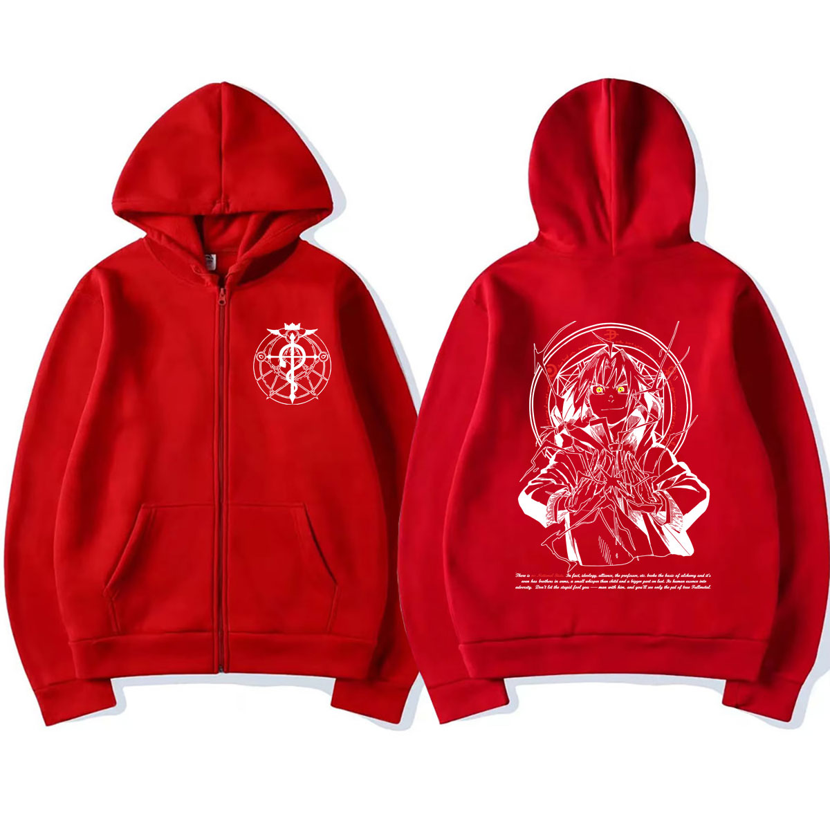 Sudadera con capucha y cremall - Fullmetal Alchemist Coat reseña y precio