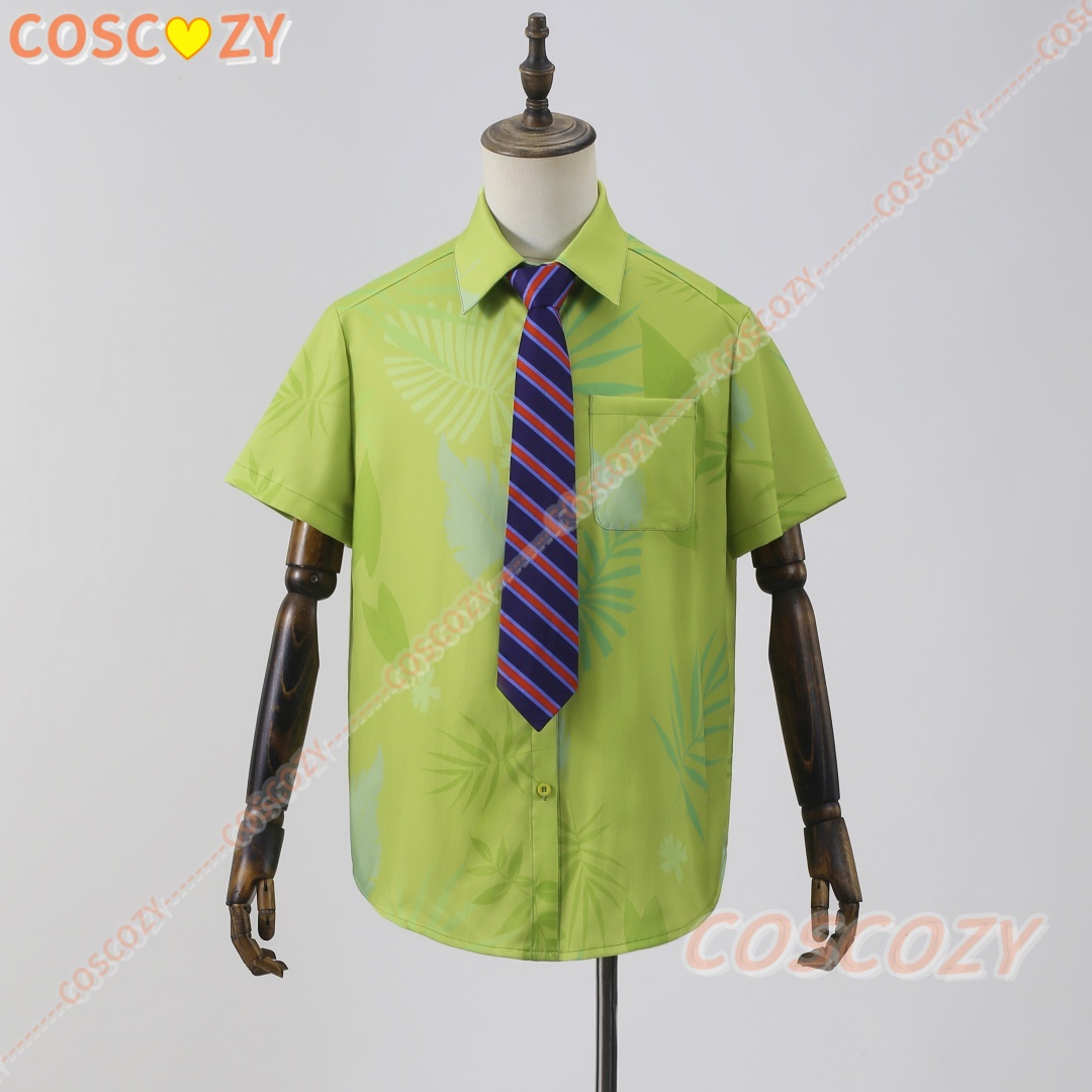 Camiseta con estampado verde d - Anime Cosplay Name reseña y precio