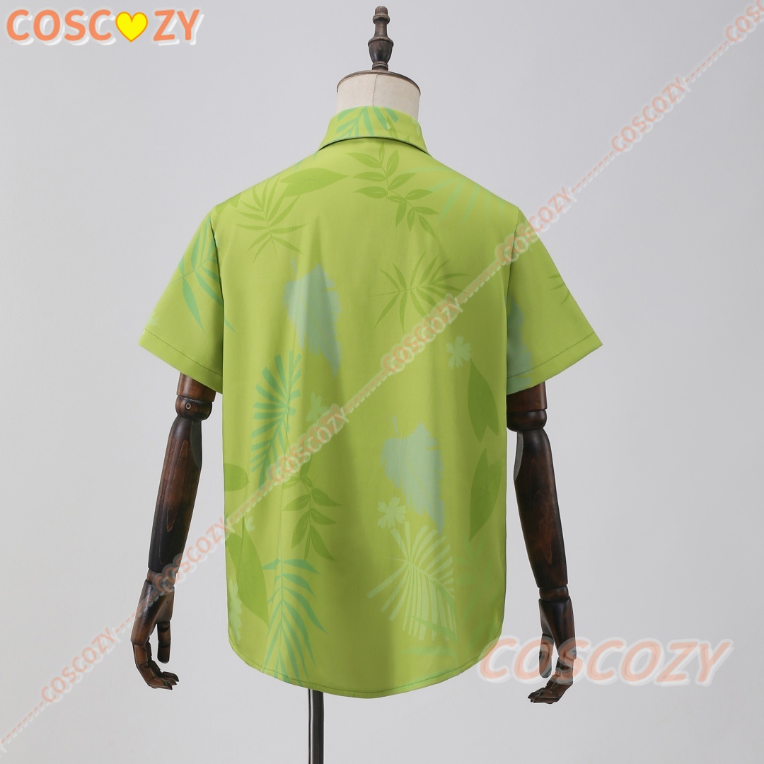 Camiseta con estampado verde d - Anime Cosplay Name reseña y precio