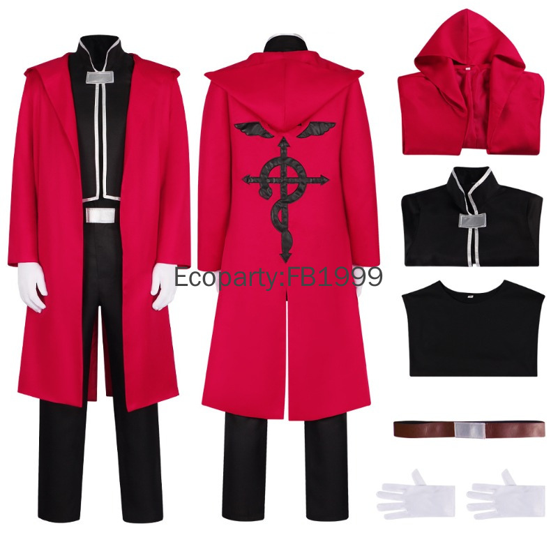Disfraz de Cosplay de Anime Al - Fullmetal Alchemist Coat reseña y precio