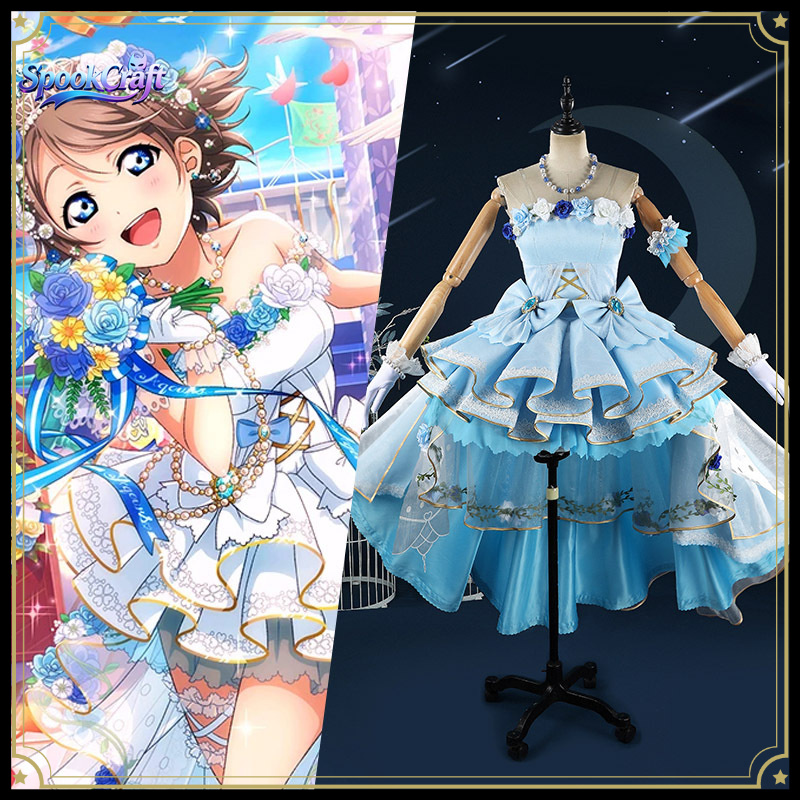 LoveLive! ¡Sol! Vestido de nov - Cosplay Anime Solo reseña y precio