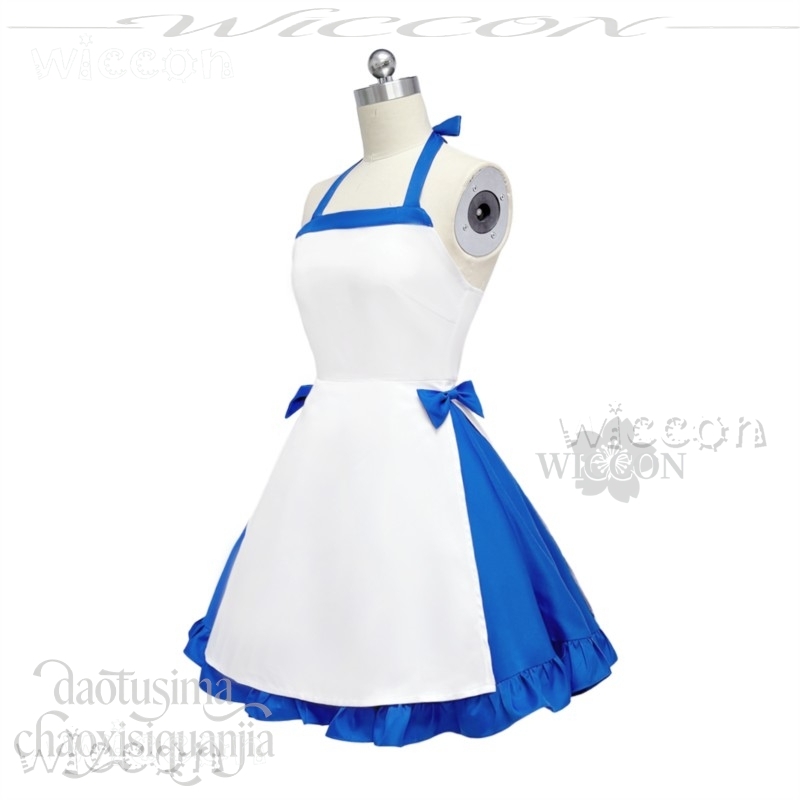 Vestido de sirvienta loli azul - Zenos Anime Cosplay reseña y precio
