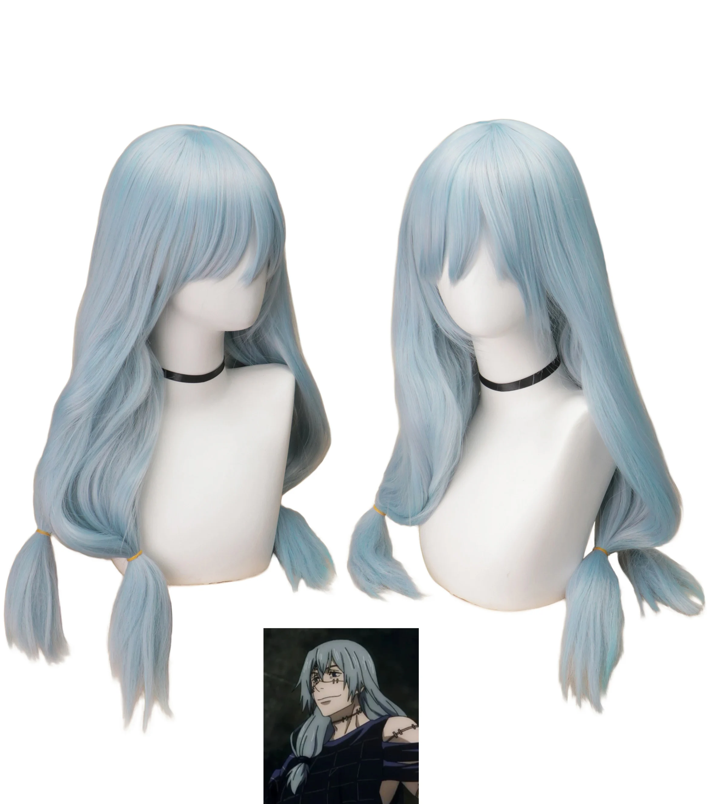 Anime Mahito Cosplay Jujutsu K - Anime Cosplay Blue Hair reseña y precio
