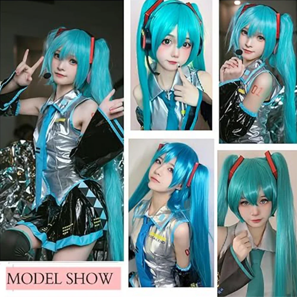 Peluca de Cosplay Miku 2026, 1 - Anime Cosplay Blue Hair reseña y precio