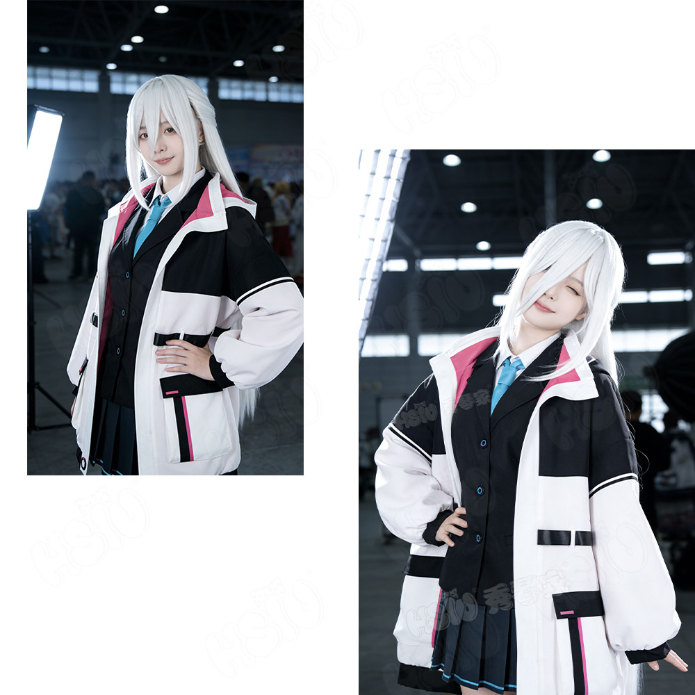 Disfraz de Cosplay de Blue Arc - Anime Cosplay Blue Hair reseña y precio