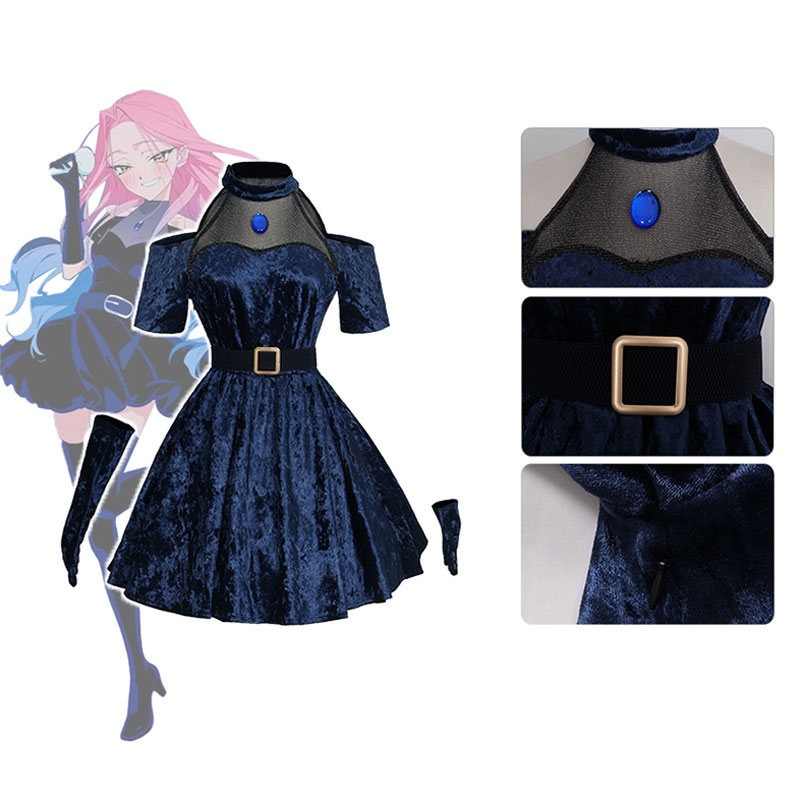 Disfraz de Cosplay Mizi de Ani - Anime Cosplay Blue Hair reseña y precio