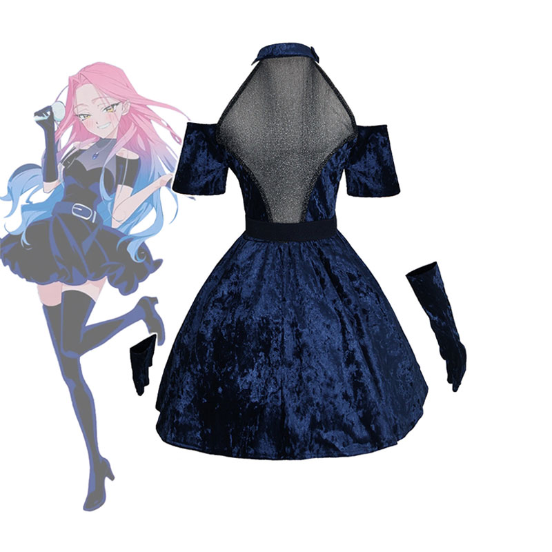 Disfraz de Cosplay Mizi de Ani - Anime Cosplay Blue Hair reseña y precio