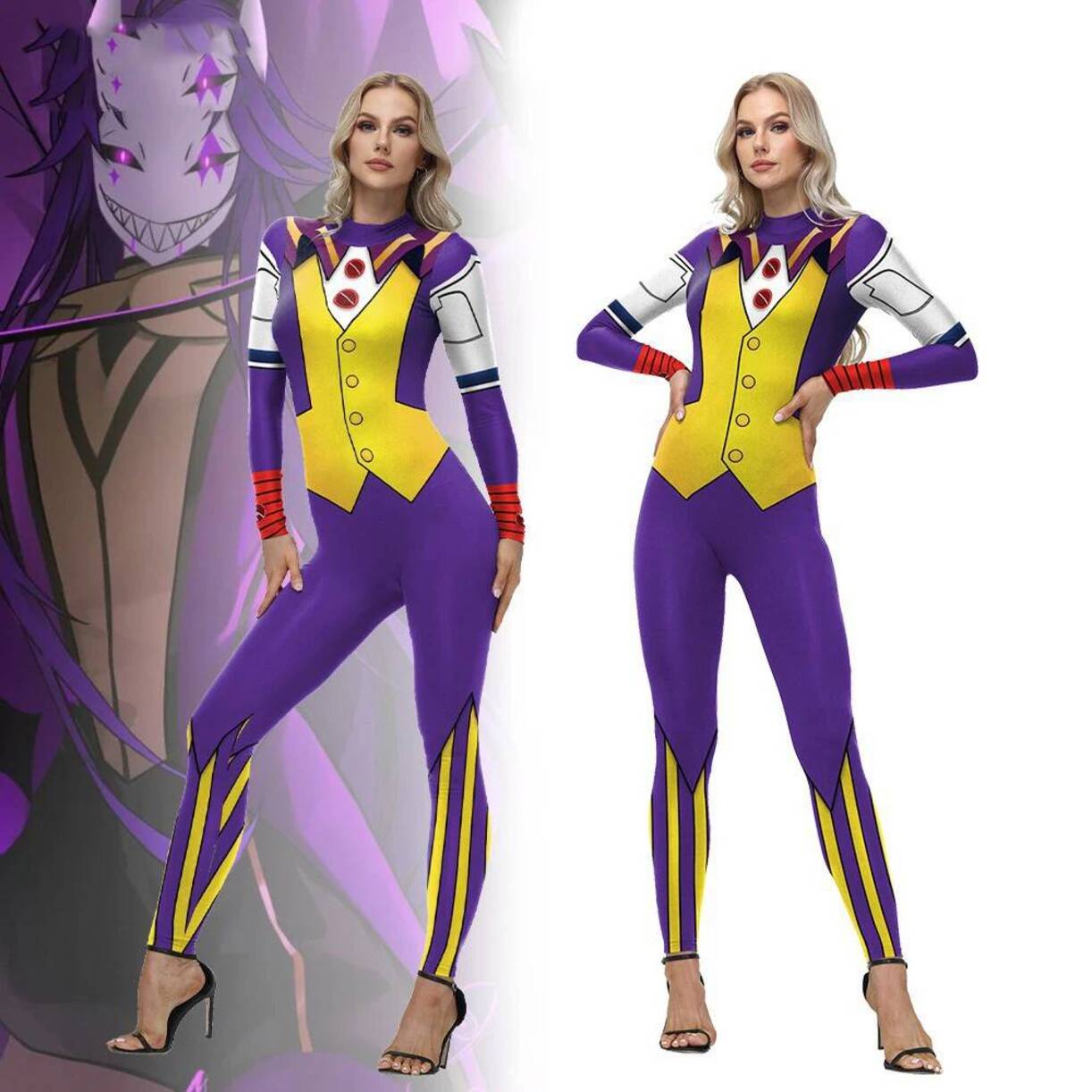 Disfraz de Payaso Pierrot para - Anime Cosplay Bodysuit reseña y precio
