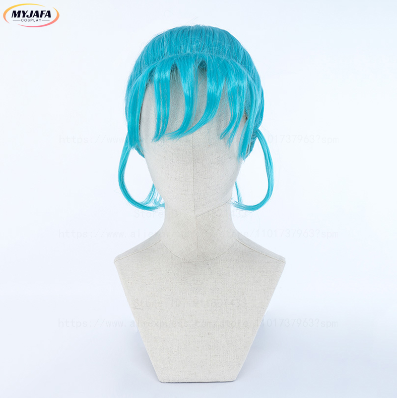 Peluca de Cosplay Bulma, peluc - Anime Cosplay Blue Hair reseña y precio