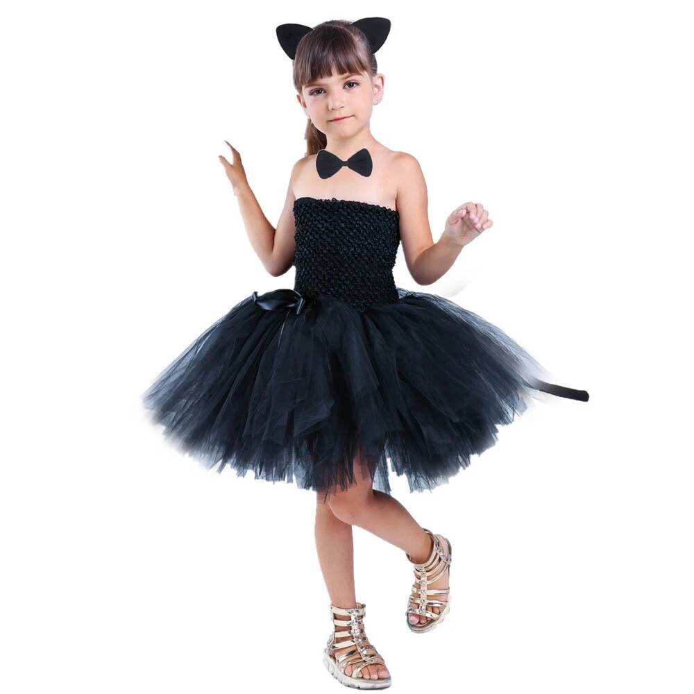 Lindo Vestido Tutú de Gato Neg - Anime Cosplay Simple reseña y precio