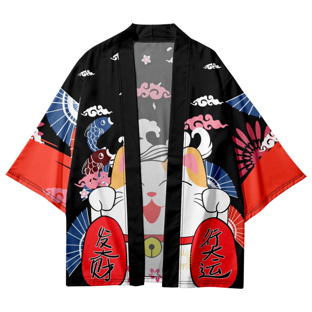 Yukata-cárdigan con estampado  - Asian Cosplay Anime reseña y precio