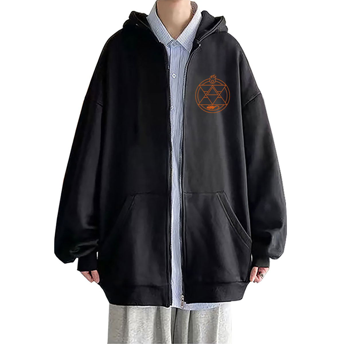 Sudadera con capucha y cremall - Fullmetal Alchemist Coat reseña y precio