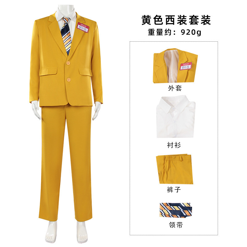 Conjunto de Traje Amarillo con - Anime Cosplay Name reseña y precio