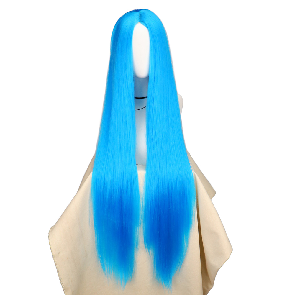 QQXCAIW Cosplay pelucas de pel - Anime Cosplay Blue Hair reseña y precio