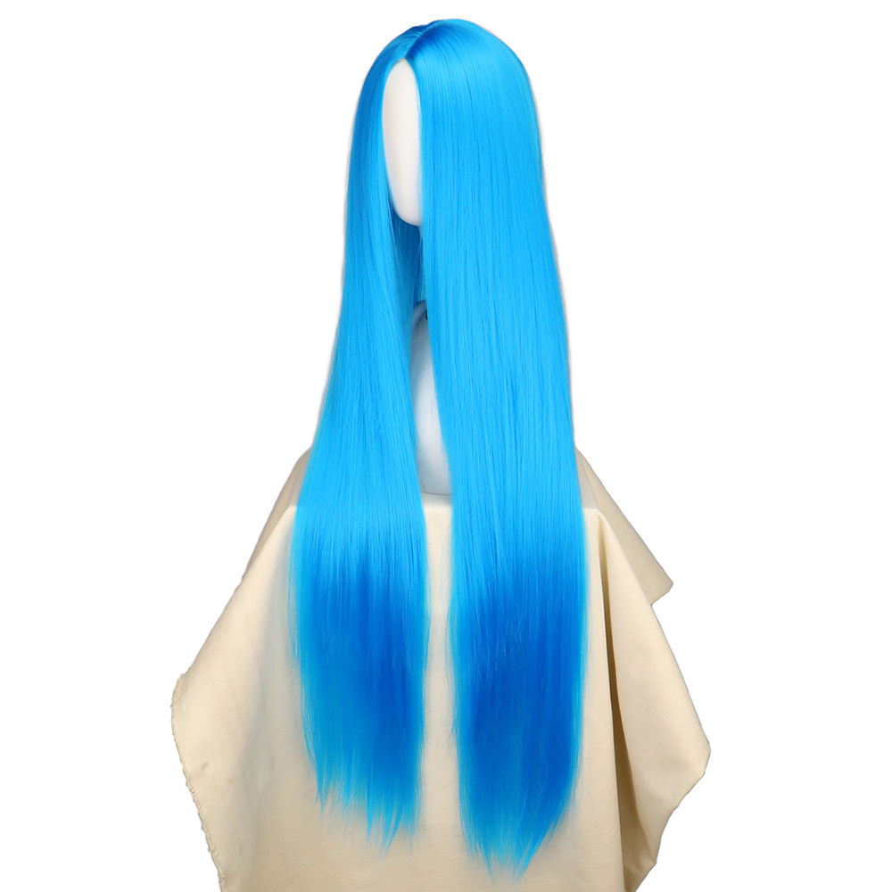 QQXCAIW Cosplay pelucas de pel - Anime Cosplay Blue Hair reseña y precio