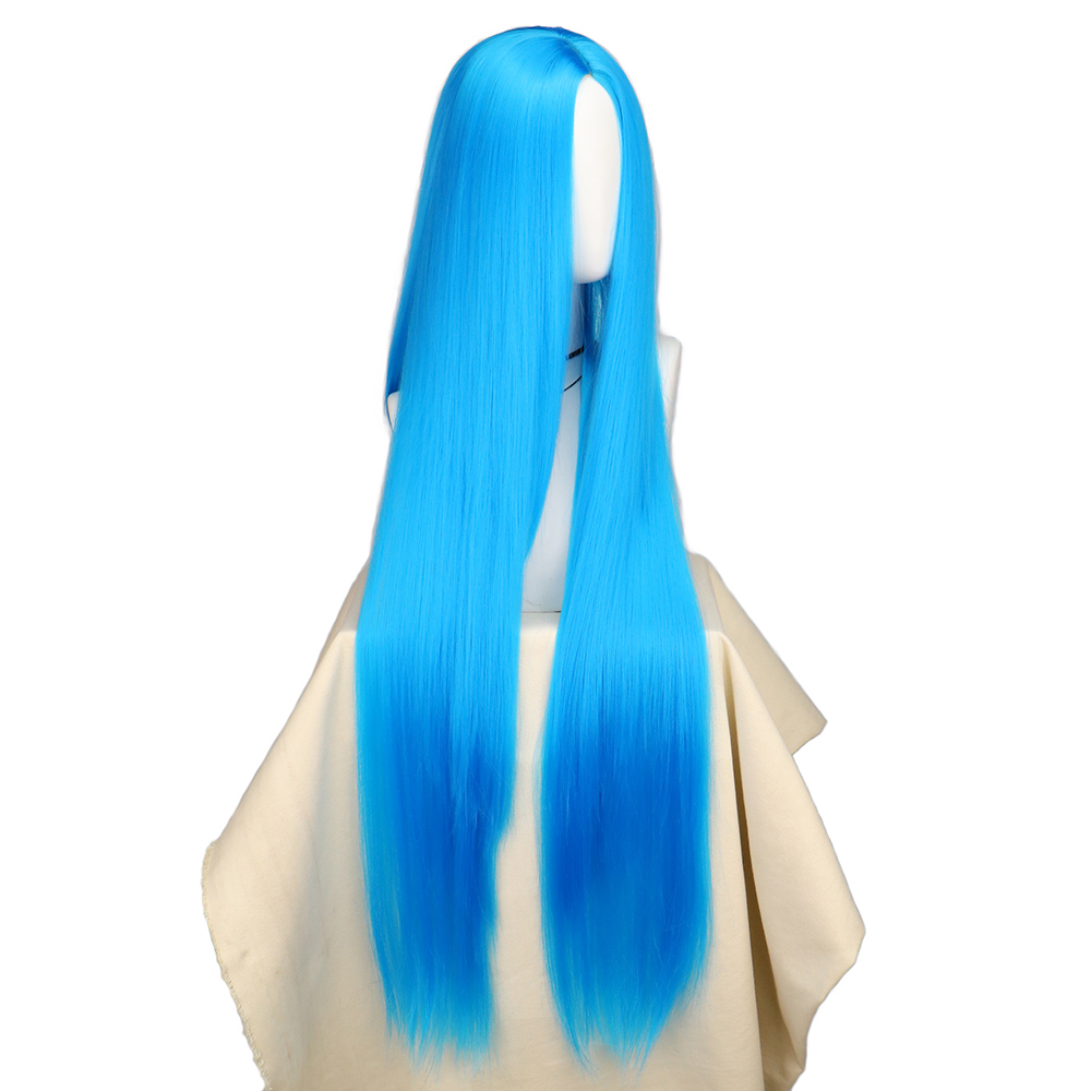 QQXCAIW Cosplay pelucas de pel - Anime Cosplay Blue Hair reseña y precio