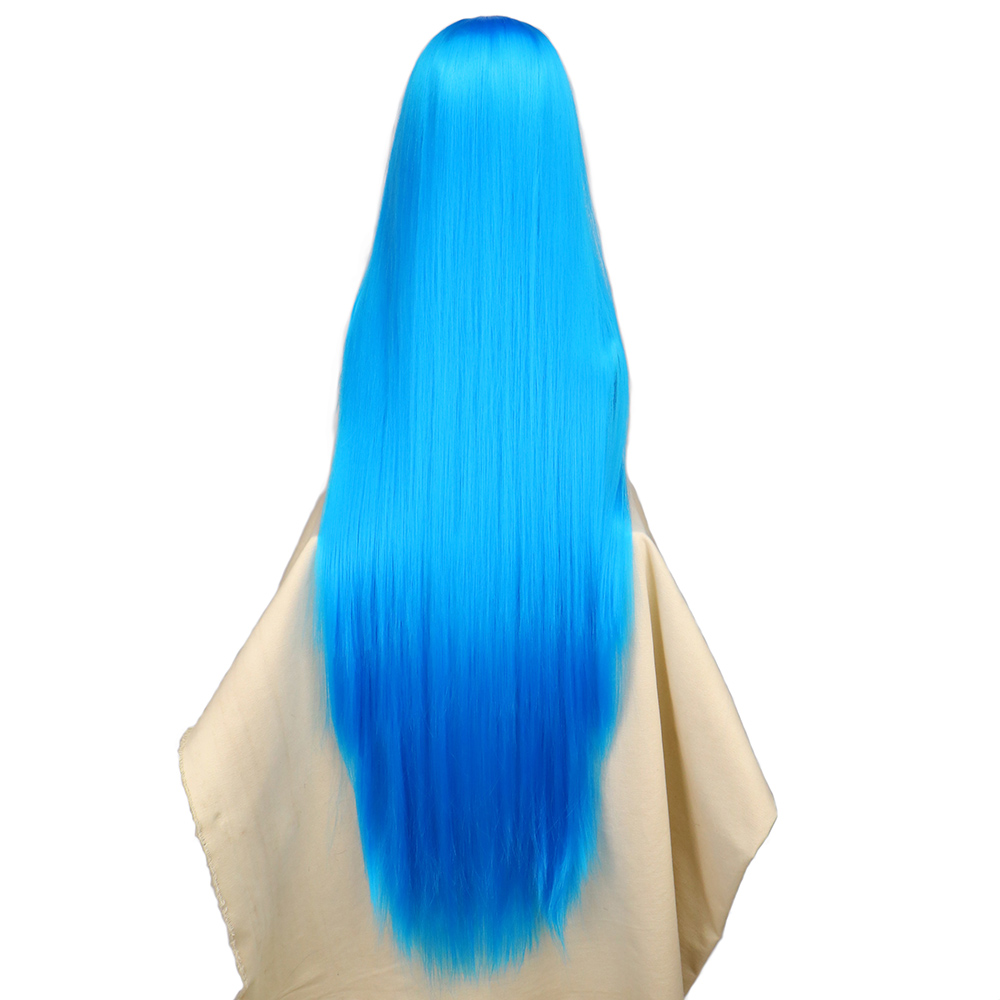 QQXCAIW Cosplay pelucas de pel - Anime Cosplay Blue Hair reseña y precio