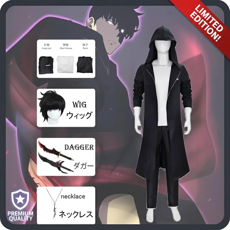 COSSung Jinwoo Solo Leveling - - Cosplay Anime Solo reseña y precio